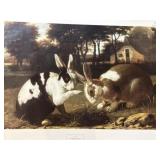 ï¿½ Two Rabbits in a Landscape ï¿½  by an artist