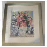 Framed Floral Picture