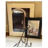 Framed Picture, Frame and Easel