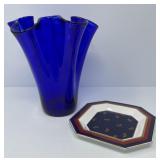 Handkerchief Vase, Royal Doulton Plate