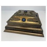 1924 La Tausca Brass Jewel Box