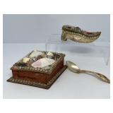 1800ï¿½s Sailorï¿½s Shell Art, Souvenir Spoon