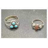 Sterling Native American Childrenï¿½s Rings