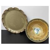 Handmade Pottery Tray and Bowl