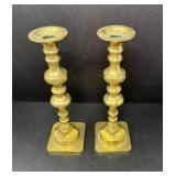 Two Brass Candle Sticks
