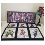 Marvel Framed Prints, Canvas, and Lamp