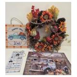 Fall Wreath and Wall Hangings