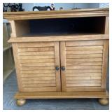 Cabinet with Louvered Shutter Doors