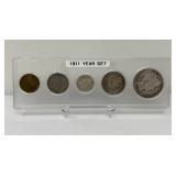 1911 US Coin Year Set 90% Silver