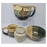 Fall Hand Thrown and Signed Pottery