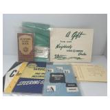 Vintage Manuals, Recipes, Prints