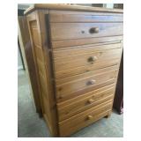 5 Drawer Wood Chest