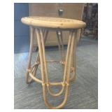 Wicker and Bamboo Stool