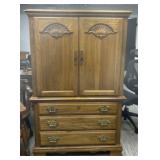 Vintage Wood Armoire/Wardrobe Closet
