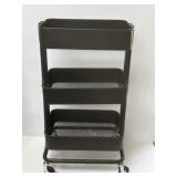 Black Rolling Cart