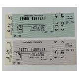 1987 Jimmy Buffet , Patti Labelle Concert Tickets