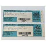 Two 1992 Carowinds Complimentary Passes