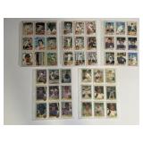 Five Sheets of Yankee Baseball Cards