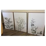 Three Pieces of Framed Art