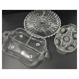 Three Glass Serving Dishes