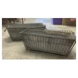 Rustic Wire Mesh Planters
