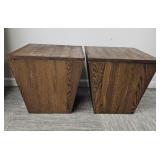 Pair of Wooden Storage Tables