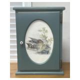 Wooden Cabinet  with Watercolor Print