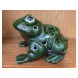 Ceramic Frog Flower Frog