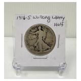 Better Date 1916-S Walking Liberty Half