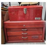 Pair of Large Metal Toolboxes
