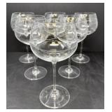 Swirl Etched Wine Glasses