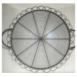Large Metal Wire Tray with Handles