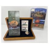 2001 UNC Coins, 2002 SE $1 Loon Coin, Stamps