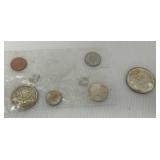 Canadian 1964 UNC Coin Set, Silver Dollar