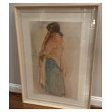 Framed Art Titled "Desert Woman 2"