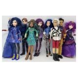 Nine Disney Descendants Dolls