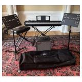Yamaha Keyboard & Fender Rumble 100 Bass Amplifier