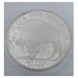 1 Troy oz. Silver Buffalo Round, .999 Pure A