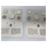 Two 1965 Canadian UNC Coin Sets C