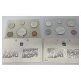 Two 1965 Canadian UNC Coin Sets A