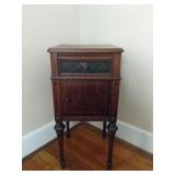 Small Vintage Storage Side Table
