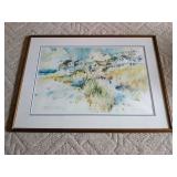 Signed Beach Print by Betty Anglin Smith