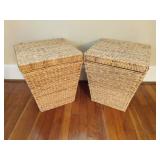 Pair of Storage Baskets with Lids