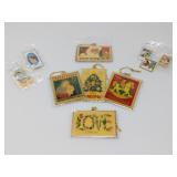 Winco 22k Gold Plated Stamp Ornaments