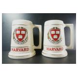 HARVARD UNIVERSITY CERAMIC STEINS