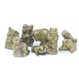 ASSTD MINIATURE BRASS ANIMAL FIGURINES