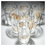 6 MCM ATOMIC STARBUST GLASSES