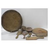 WOODEN HAND CARVED KITCHEN UTENSILS