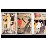 LOT OF 3 ART NOUVEAU AND ART DECO STYLE POSTERS