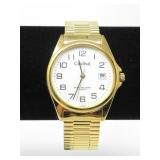 CARDINAL WTER RESISTANT GOLDTONE WATCH